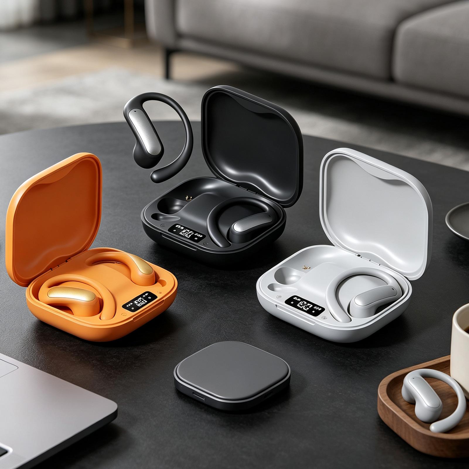 Earphones - Translation Headphones Digital Display AI Open