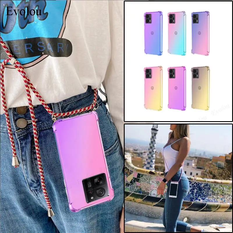 Crossbody Lanyard Neck Strap Case - For Honor 400 Smart Crossbody Lanyard