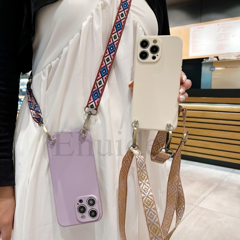 Classic Strap Case For iPhone  - Crossbody Lanyard Neck Strap Case recension och pris