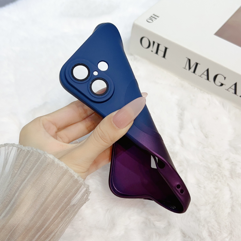 Luxury Gradient Liquid Silicon - Liquid Silicone Magnetic Phone Case recension och pris
