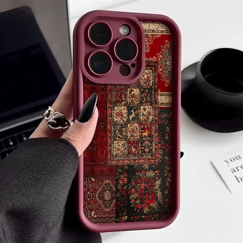 Vintage Patchwork Carpet Patte - Vintage Floral Pattern Soft Case recension och pris