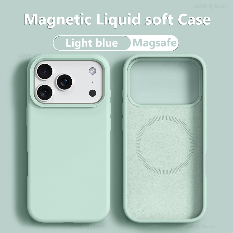 Original Magnetic For MagSafe  - Liquid Silicone Magnetic Phone Case recension och pris