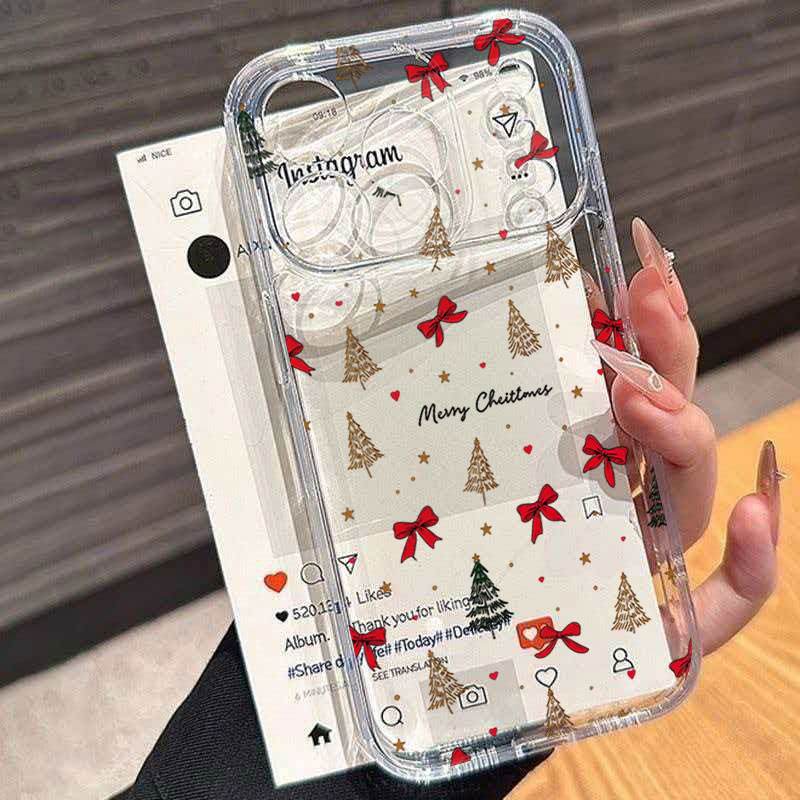 Red Bow Christmas Clear Shockp - Clear Shockproof Bumper Case recension och pris