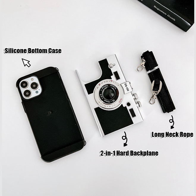 Couple Luxury gift 3D retro fa - Crossbody Lanyard Neck Strap Case recension och pris