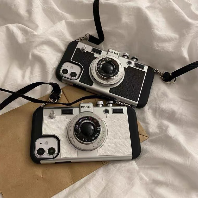 Couple Luxury gift 3D retro fa - Crossbody Lanyard Neck Strap Case recension och pris
