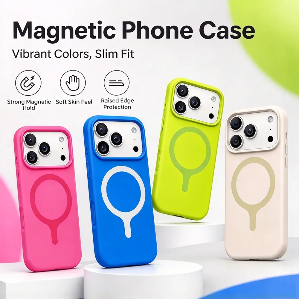HANNUO Magnetic Liquid Silicon - Liquid Silicone Magnetic Phone Case recension och pris