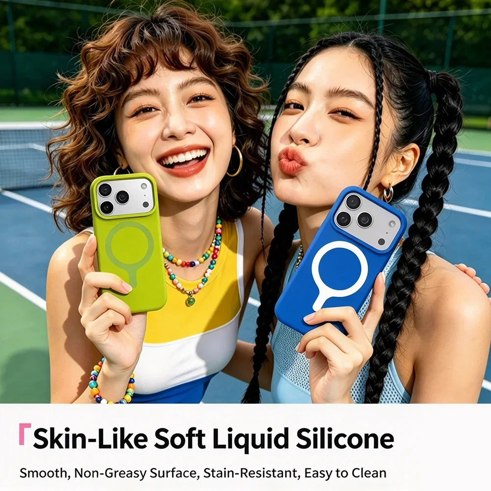 HANNUO Magnetic Liquid Silicon - Liquid Silicone Magnetic Phone Case recension och pris