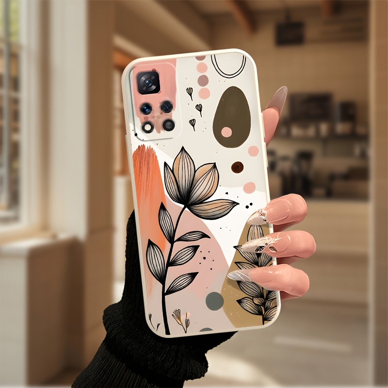 Pink-brown vintage floral patt - Vintage Floral Pattern Soft Case recension och pris